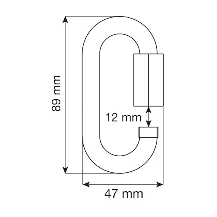 Karabinek Camp QUICK LINK OVAL 10 mm - nierdzewny